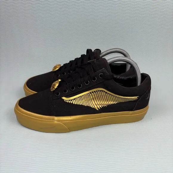 Vans X Harry Potter Shoes Golden Snitch Skate Sneakers Women’s Size 8.5