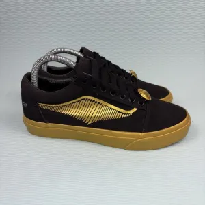 Vans X Harry Potter Shoes Golden Snitch Skate Sneakers Women’s Size 8.5