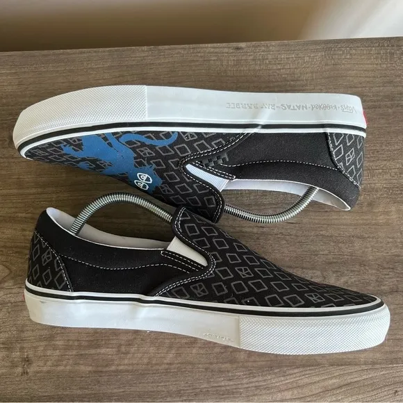 Vans X Krooked by Natas for Ray Barbee Slip On Skate Shoe Men’s Size 11.5