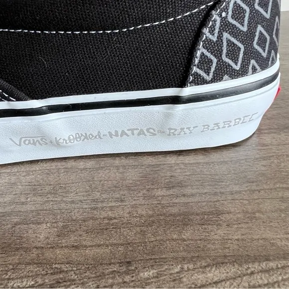 Vans X Krooked by Natas for Ray Barbee Slip On Skate Shoe Men’s Size 11.5