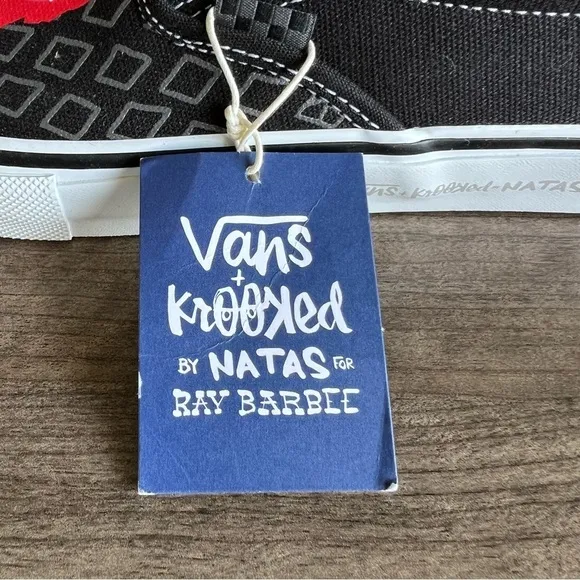 Vans X Krooked by Natas for Ray Barbee Slip On Skate Shoe Men’s Size 11.5