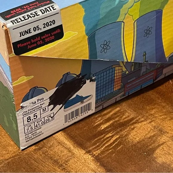 Vans x Simpson’s Chukka Pro Skate Shoes Bart Simpson VN0A4UWT0RB Men’s Size 8.5