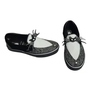 Vans x The Nightmare Before Christmas Halloween Slip On Jack Skellington Sz 10