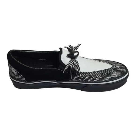 Vans x The Nightmare Before Christmas Halloween Slip On Jack Skellington Sz 10