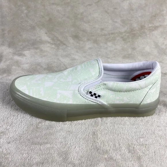 Vans Zumiez x Skate Shoes Men's Size10 Glow in the Dark Loafer Slip On POP CUSH