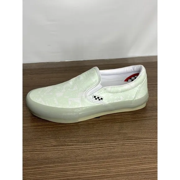 Vans Zumiez x Skate Shoes Men's Size10 Glow in the Dark Loafer Slip On POP CUSH