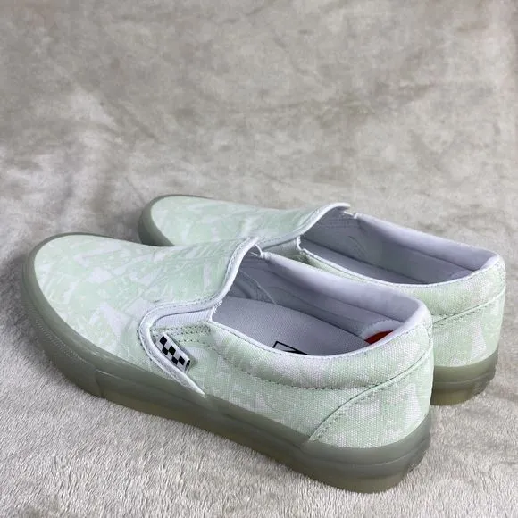 Vans Zumiez x Skate Shoes Men's Size10 Glow in the Dark Loafer Slip On POP CUSH