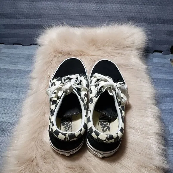 Vans old skool check blk/white skate Sneaker