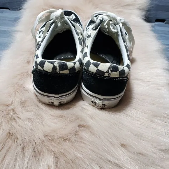 Vans old skool check blk/white skate Sneaker
