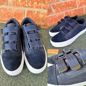 Vans Unisex Old Skool V 3 Strap Sneaker Shoes  Size 5 M