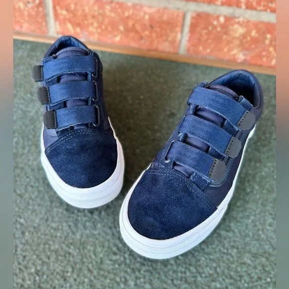 Vans Unisex Old Skool V 3 Strap Sneaker Shoes  Size 5 M
