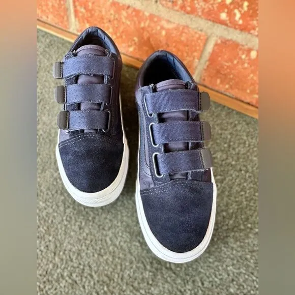 Vans Unisex Old Skool V 3 Strap Sneaker Shoes  Size 5 M