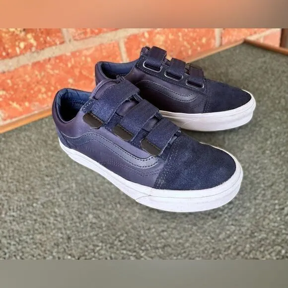 Vans Unisex Old Skool V 3 Strap Sneaker Shoes  Size 5 M