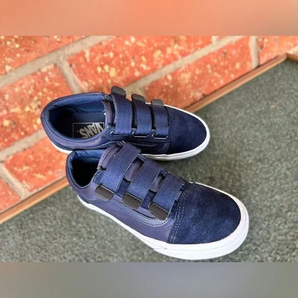 Vans Unisex Old Skool V 3 Strap Sneaker Shoes  Size 5 M