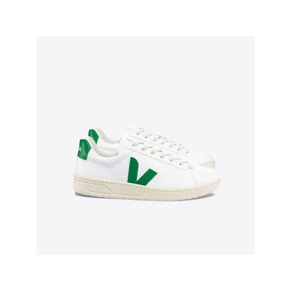 VEJA Mens White Logo Accents Padded Urca Round Toe Platform Sneakers Shoes 11.5