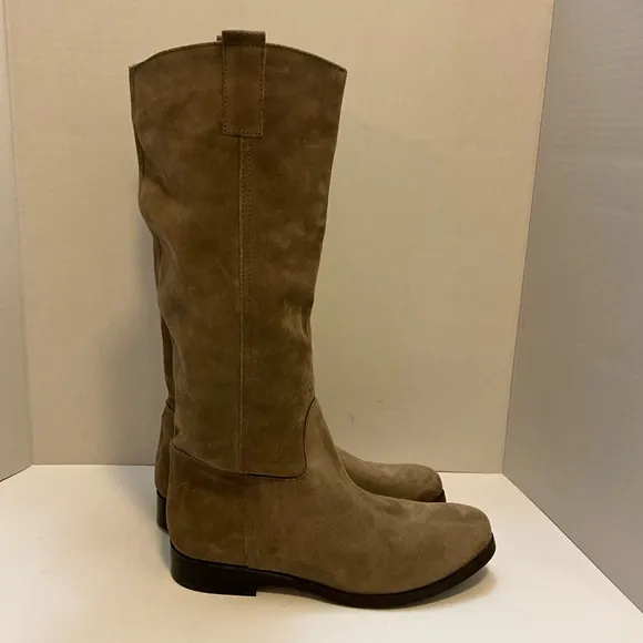 Vera Gomma Suede Taupe Boots 40