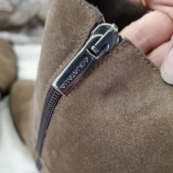 Vero Cuoio suede tan ankle boots 8