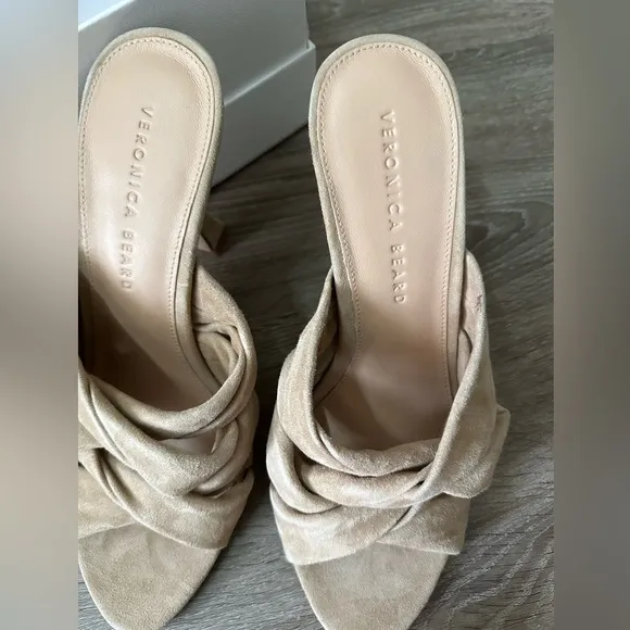 Veronica Beard Alin Woven Leather Mule‎ Sandals Size 7.5 NWT