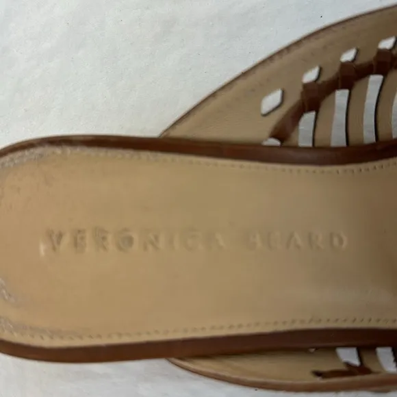 Veronica Beard  Caged Albani Woven Leather Mules, 7.5