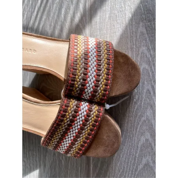 VERONICA BEARD Dali Woven Wedge Sandals Size 9