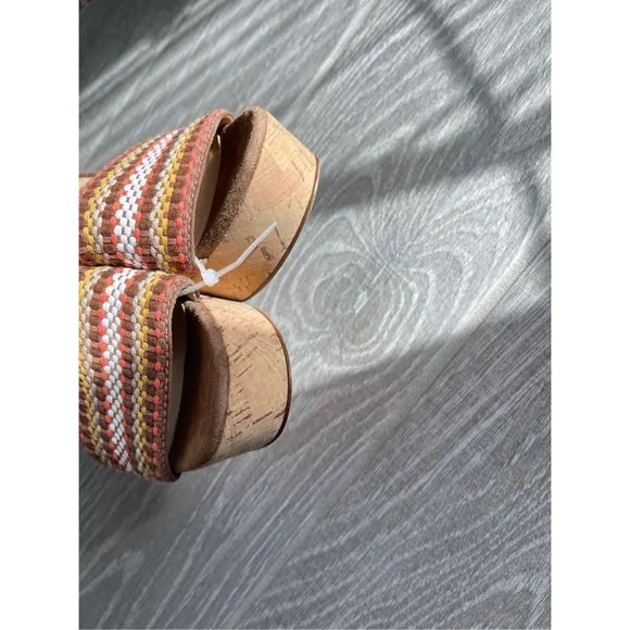 VERONICA BEARD Dali Woven Wedge Sandals Size 9