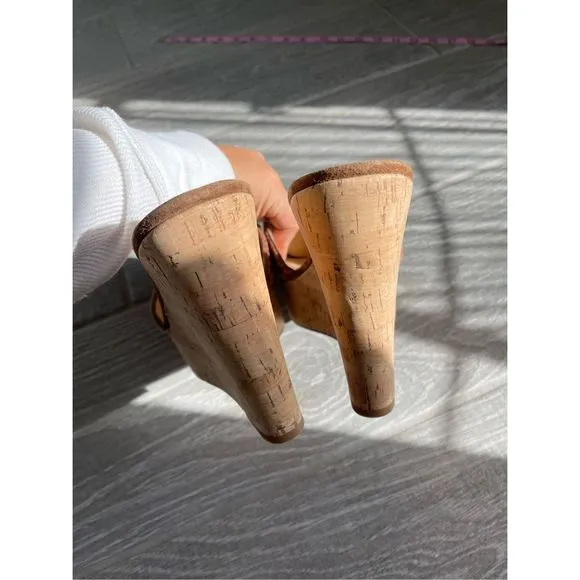 VERONICA BEARD Dali Woven Wedge Sandals Size 9