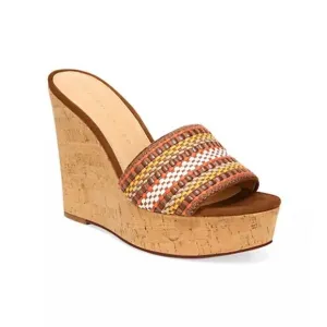 VERONICA BEARD Dali Woven Wedge Sandals Size 9