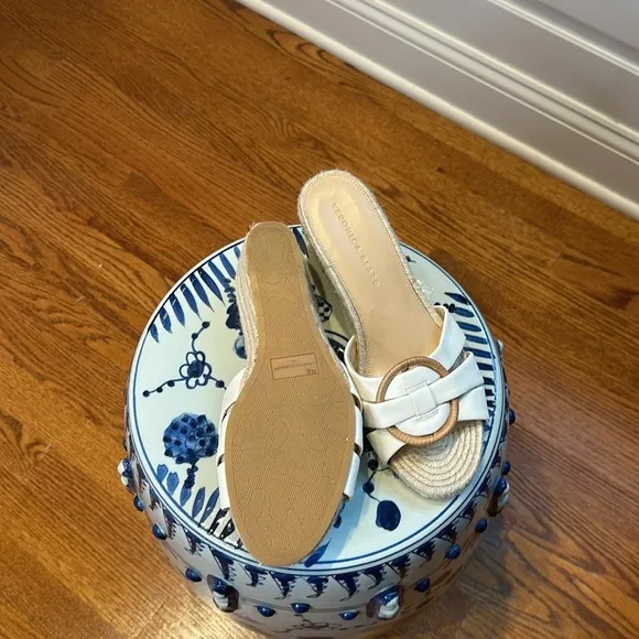 Veronica Beard Ivy Woven Wedge Espadrille Sandals