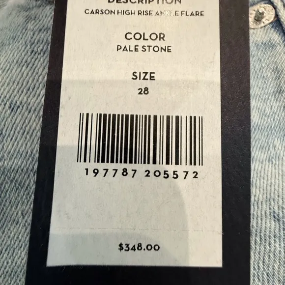 Veronica Beard NEW Carson High-Rise Ankle Flare Jeans in Pale Stone size 28 NWT