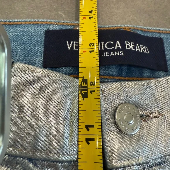 Veronica Beard NEW Daniela highrise ankle Silverwood Straight Leg Jeans Size 27