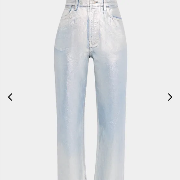 Veronica Beard NEW Daniela highrise ankle Silverwood Straight Leg Jeans Size 27