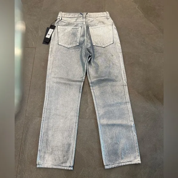 Veronica Beard NEW Daniela highrise ankle Silverwood Straight Leg Jeans Size 27