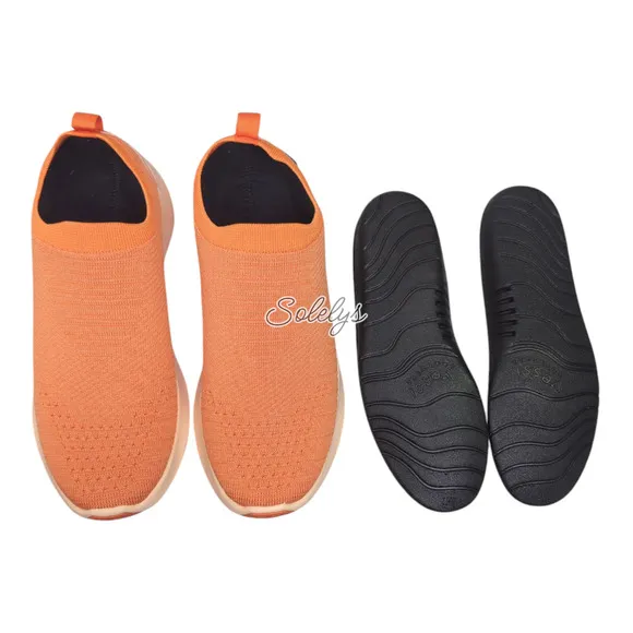 Vessi Everyday Move Slip-On Sunstone Orange Waterproof Knit Sneaker Womens 8