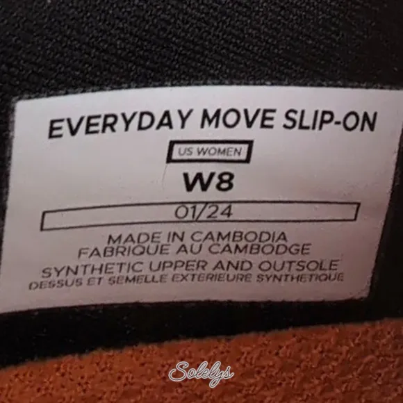 Vessi Everyday Move Slip-On Sunstone Orange Waterproof Knit Sneaker Womens 8