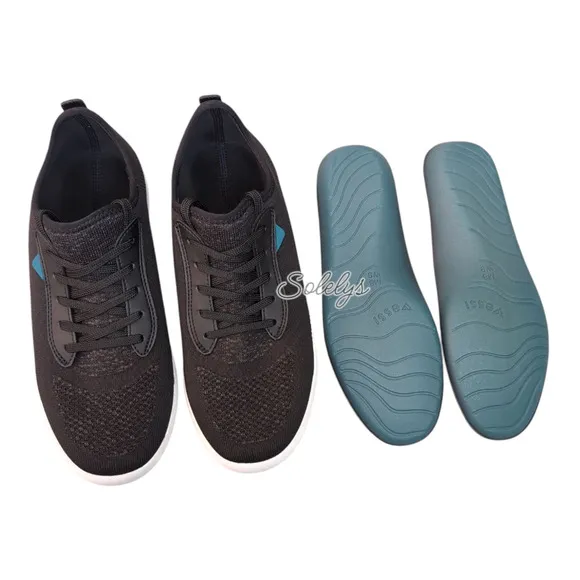 Vessi Weekend Womens 9 Asphalt Black White Dyma-Tex Knit Waterproof Sneaker