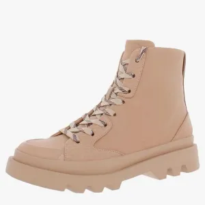 Vince Camuto Padded Insole Lug Lace Up Ankle Boots in Pink Sz 8.5 NWOB