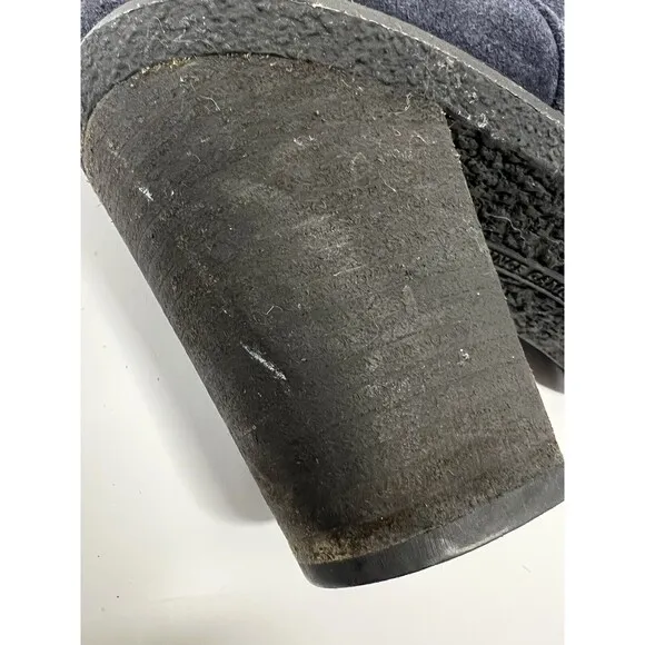 Vince Cumoto Slouch High Ankle Suede Boots Navy 10