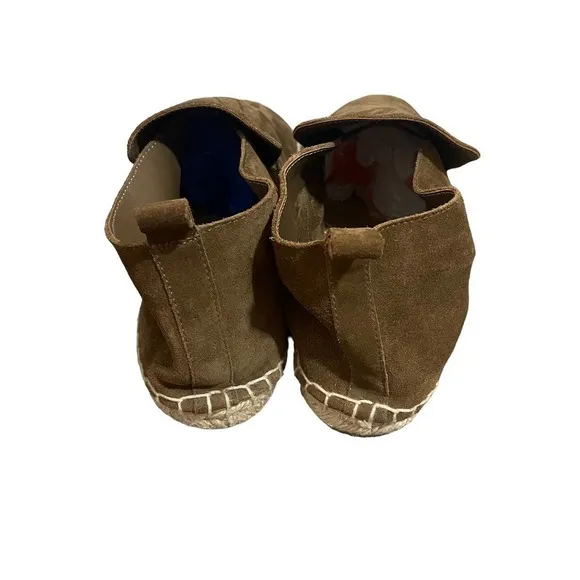 Vince Ronan Suede Leather Slip On Espadrille Loafer