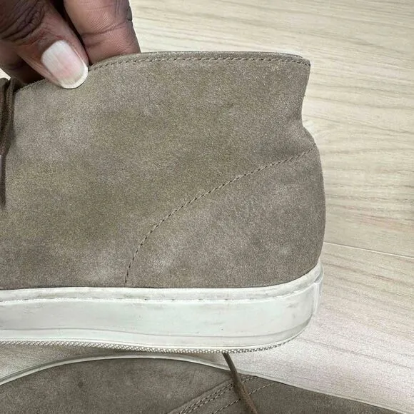 Vince Shoes Men's‎ 8.5M Tan Suede Lace Up Casual Mid Top Sneaker Chukka Boots