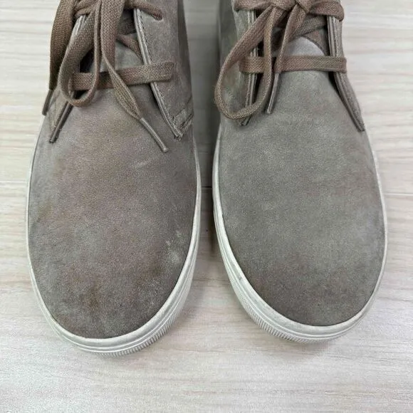 Vince Shoes Men's‎ 8.5M Tan Suede Lace Up Casual Mid Top Sneaker Chukka Boots