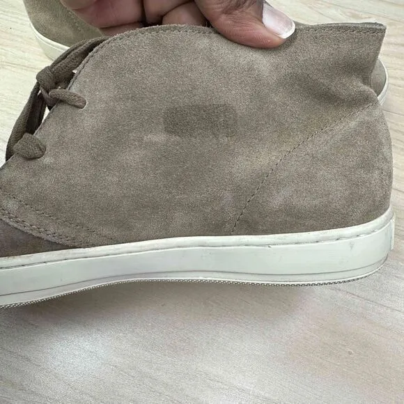 Vince Shoes Men's‎ 8.5M Tan Suede Lace Up Casual Mid Top Sneaker Chukka Boots