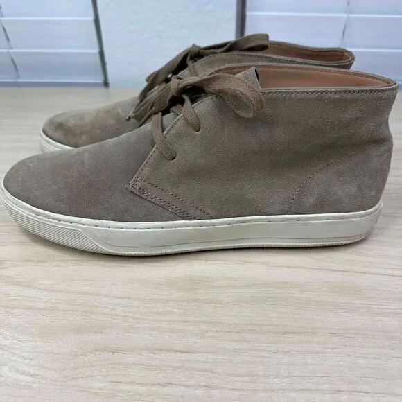 Vince Shoes Men's‎ 8.5M Tan Suede Lace Up Casual Mid Top Sneaker Chukka Boots