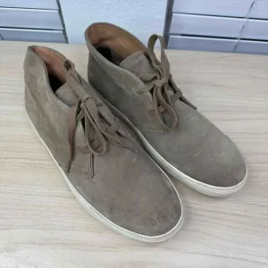 Vince Shoes Men's‎ 8.5M Tan Suede Lace Up Casual Mid Top Sneaker Chukka Boots
