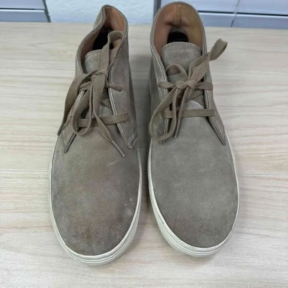 Vince Shoes Men's‎ 8.5M Tan Suede Lace Up Casual Mid Top Sneaker Chukka Boots