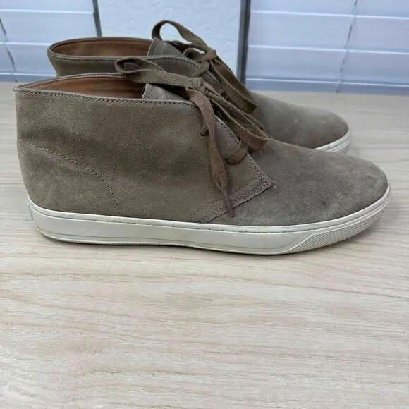 Vince Shoes Men's‎ 8.5M Tan Suede Lace Up Casual Mid Top Sneaker Chukka Boots