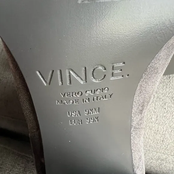 Vince. Women's Gray Erving Suede Ankle Boots