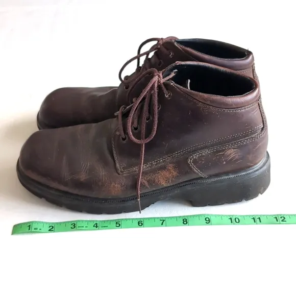 Vintage 90’s Dr Martens 9286 Brown Leather Eyelet Boots Size 10 Made in England