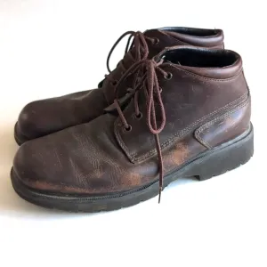 Vintage 90’s Dr Martens 9286 Brown Leather Eyelet Boots Size 10 Made in England