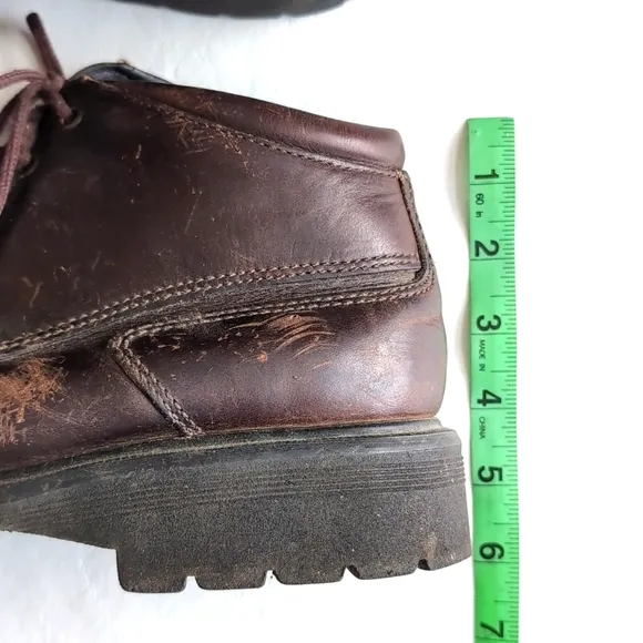 Vintage 90’s Dr Martens 9286 Brown Leather Eyelet Boots Size 10 Made in England