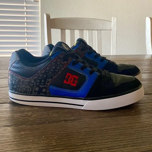 Vintage DC Men’s Pure Travis (PT) Pastrana Shoes Sz 10 Blue Black Squirrel RARE